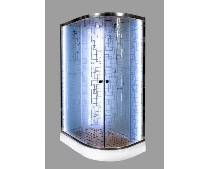 Душевая кабина DETO ЕМ1511 L N 110х80 см с LED-подсветкой