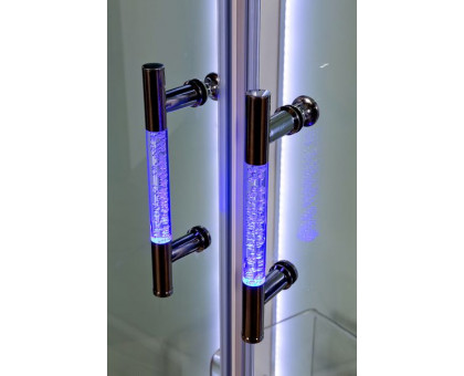 Душевая кабина DETO А102 L LED с кнопкой 120х80 см