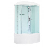 Душевая кабина Royal Bath RB 8120BK5-WT 120х80 см, с прозрачными стеклами, правосторонняя