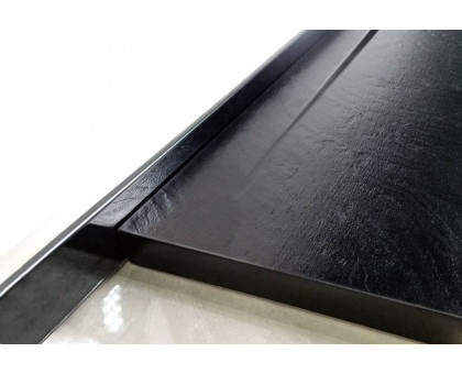 Душевой поддон WeltWasser WW TRR  90 STONE-BL 90х90 см черный с сифоном