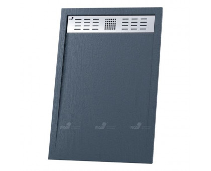 Душевой поддон RGW STM-G 90x120 см, прямоугольный, искусственный камень, графит