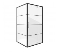 Душевой уголок Niagara NG-0200-08 BLACK 100х100х190 см, квадратный