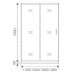Душевое ограждение Good Door LATTE WTW-120-C-WE 120 см